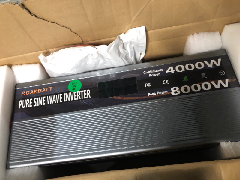 Photo 1 of * used * see all images *
Pure Sine Wave Power Inverters 4000W 12V DC to AC 110V 120V Peak Power 8000W 