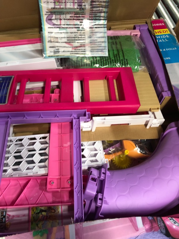 Photo 5 of Barbie Dreamhouse, Doll House Playset with 70+ Accessories Including Transforming Furniture, Elevator, Slide, Lights & Sounds Wheelchair Accessible Elevator