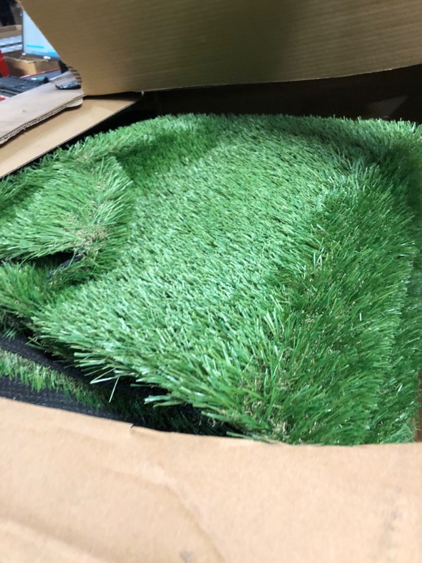 Photo 2 of FREADEM Artificial Grass Turf for Pet Dogs 3' x 5', Fake Grass Lawn with Drain Holes,