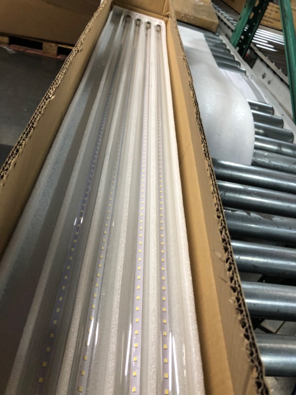 Photo 1 of LIGHEART 8FT LED Shop Light Bulbs, 5 Foot Led Tube for T8 T10 T12 Fluorescent Replacement