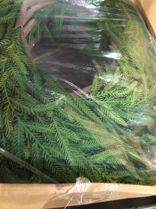 Photo 2 of * two packs of 8 foot * 
CHEAWRTZ  Inch Christmas Wreath, Christmas Wreaths for Front Door, Large Pine Wreath