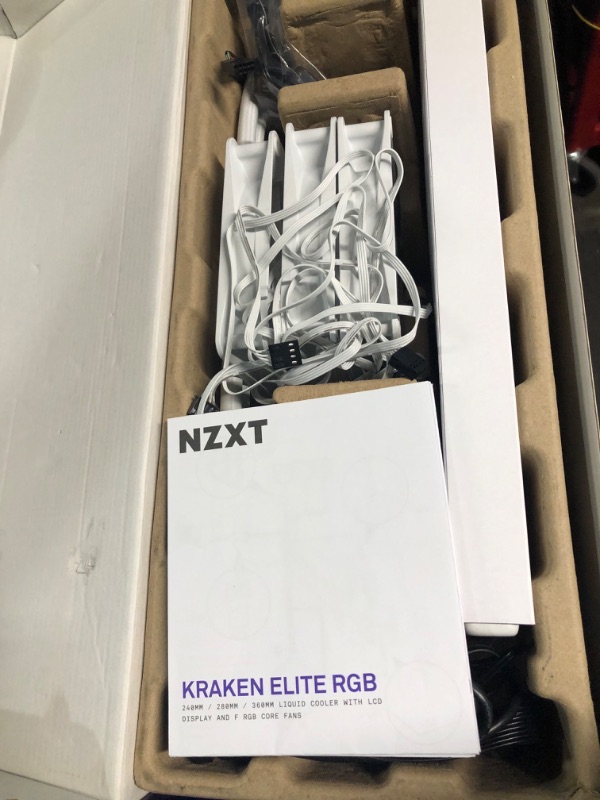 Photo 3 of NZXT Kraken Elite 360 RGB AIO CPU Liquid Cooler – 360mm Radiator – Personalizable Wide-Angle LCD Screen