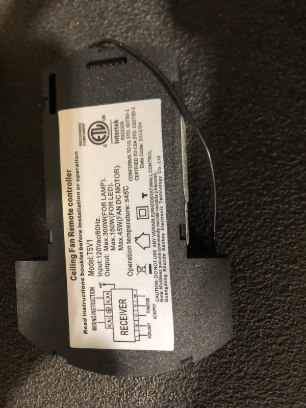 Photo 1 of **PREVIOUSLY OPENED** **SEE CLERK NOTES** WINGBO 64 Inch DC Ceiling Fan 