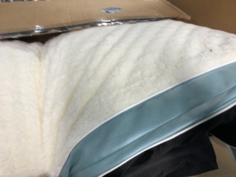 Photo 2 of ***USED**Sunheir XXL Dog Bed Extra Large Waterproof Dog Bed,Big Orthopedic Dog Beds with Removable Washable Cover for Large Dogs, Pet Bed Mat Egg-Crate Foam, XXL(44"X32"X3"), Sky Blue Sky Blue 44.0"L x 32.0"W x 3.0"Th