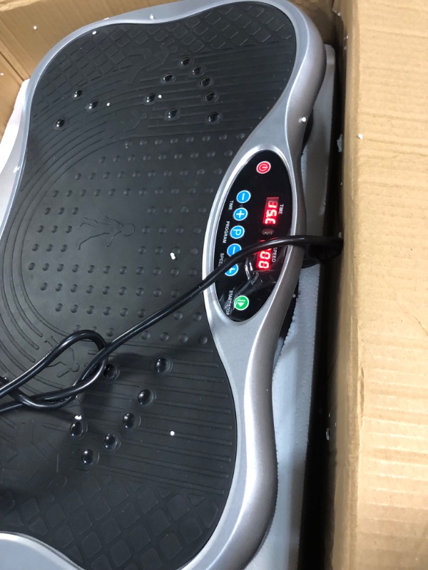 Photo 3 of ***USED***Lifepro Vibration Plate Exercise Machine with Waist-Level Handlebar & Magnetic Acupoints - Powerful Arm Fitness & Recovery Vibration Platform & Whole Body Vibration Machine for Beginners Dark Gray