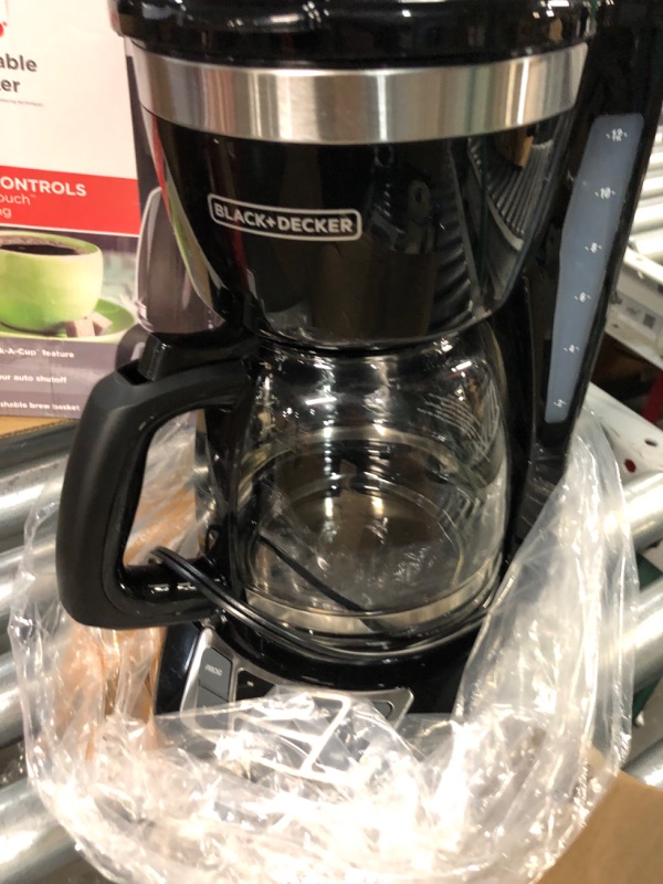 Photo 2 of ***USED LIKE NEW***Black+Decker CM1160B 12-Cup Programmable Coffee Maker, Black/Stainless Steel