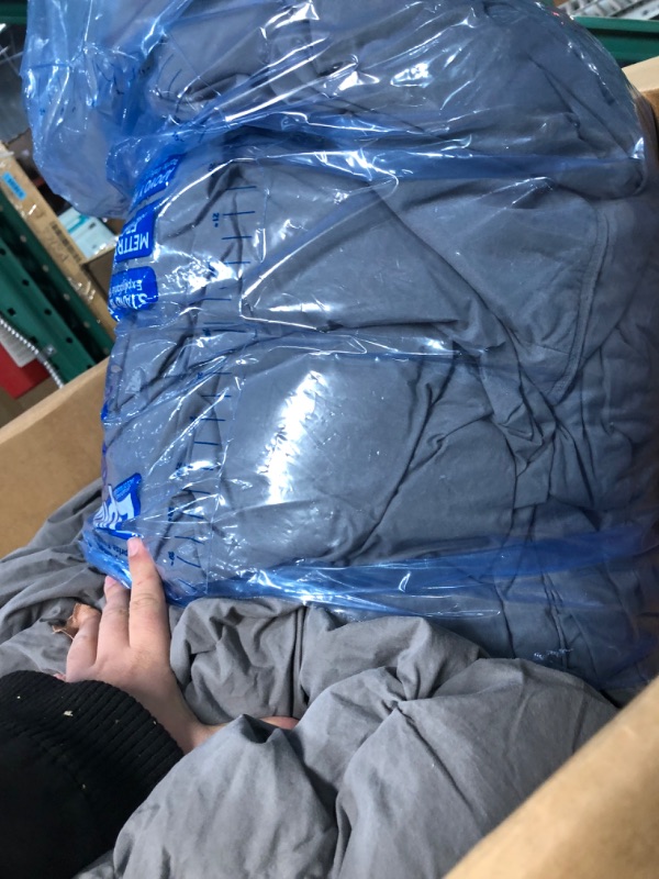 Photo 1 of ***USED LIKE NEW***WENERSI Feather Down Comforter King, Beautiful Pinch Pleat Duvet Insert, 100% Cotton Fabric, All Season King Comforter(Grey, 106x90inches) King(106x90inches) Grey Pinch Pleat