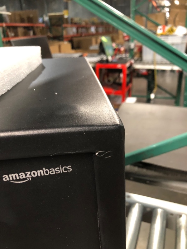 Photo 1 of **No Return**Amazon Basics Steel Home Security Safe with Programmable Keypad - Secure Documents, Jewelry, Valuables - 1.8 Cubic Feet, 13.8 x 13 x 19.7 Inches, Black 1.8 Cubic Feet Keypad Lock