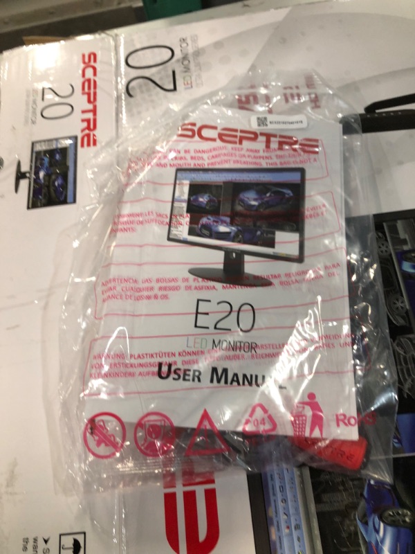 Photo 4 of Sceptre 20" 1600 x 900 75Hz LED Monitor 2X HDMI VGA,Machine Black (E209W-16003RT Series) & 20" 1600x900 75Hz Ultra Thin LED Monitor 2X HDMI VGA, Machine Black 20" 75Hz Wide Viewing Angle Monitor + Monitor