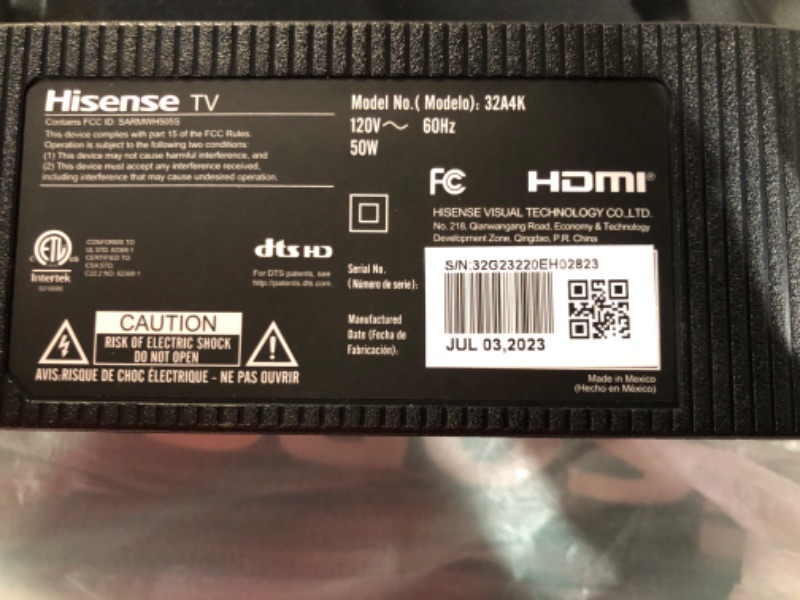 Photo 1 of Hisense 32-Inch Class A4 Series FHD 1080p Google Smart TV (32A4K, 2023 Model) - DTS Virtual: X, Game & Sports Modes, Chromecast Built-in, Alexa Compatibility
