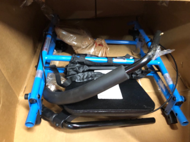 Photo 2 of ***USED - PREVIOUSLY OPENED - PARTS LIKELY MISSING***
Medline Mobility Lightweight Folding Steel Rollator Walker with 6-inch Wheels