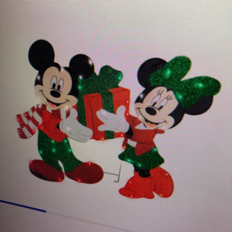 Photo 1 of **LIGHTS DONT WORK**
Disney Mickey and Minnie 25-in Mouse Yard Decoration with Multicolor LED Lights
