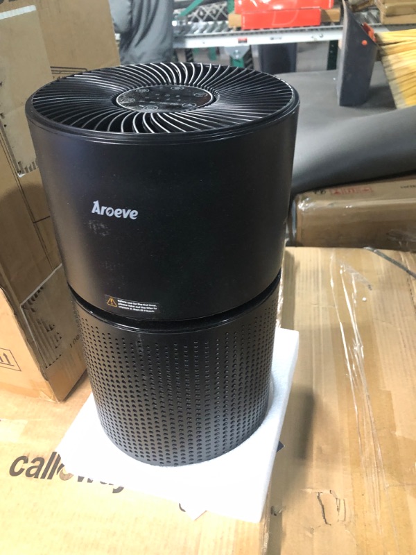 Photo 2 of AROEVE Air Purifiers for Home Large Room Up to 1095 Sq Ft Coverage CADR 240m³/h H13 True HEPA Air Cleaner Remove 99.97% of Dust, Pet Dander, Pollen for Office, Bedroom, MK03- Black