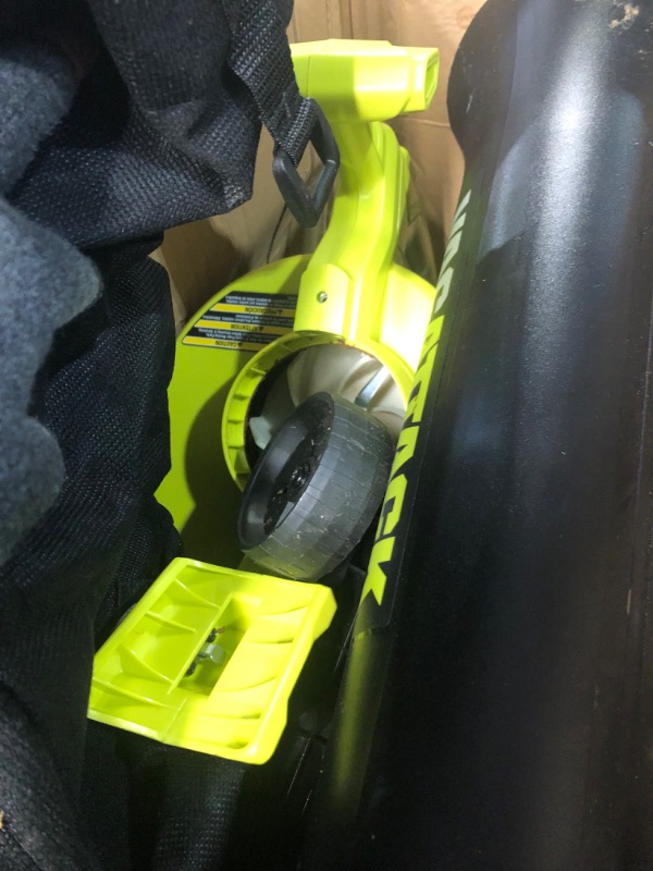 Photo 3 of **READ NOTES BELOW**RYOBI 40-Volt Lithium-Ion Cordless Battery Leaf Vacuum/Mulcher (Tool Only)