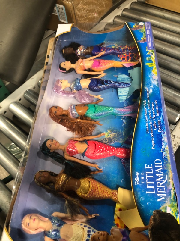 Photo 4 of Disney The Little Mermaid Ultimate Ariel Sisters 7-Pack Set, Collection of 7 Fashion Mermaid Dolls, Toys Inspired by the Movie