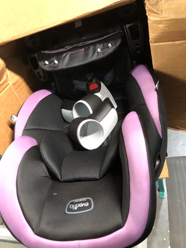 Photo 2 of Evenflo Maestro Sport Convertible Booster Car Seat, Forward Facing, High Back, 5-Point Harness, For Kids 2 to 8 Years Old, Whitney Pink