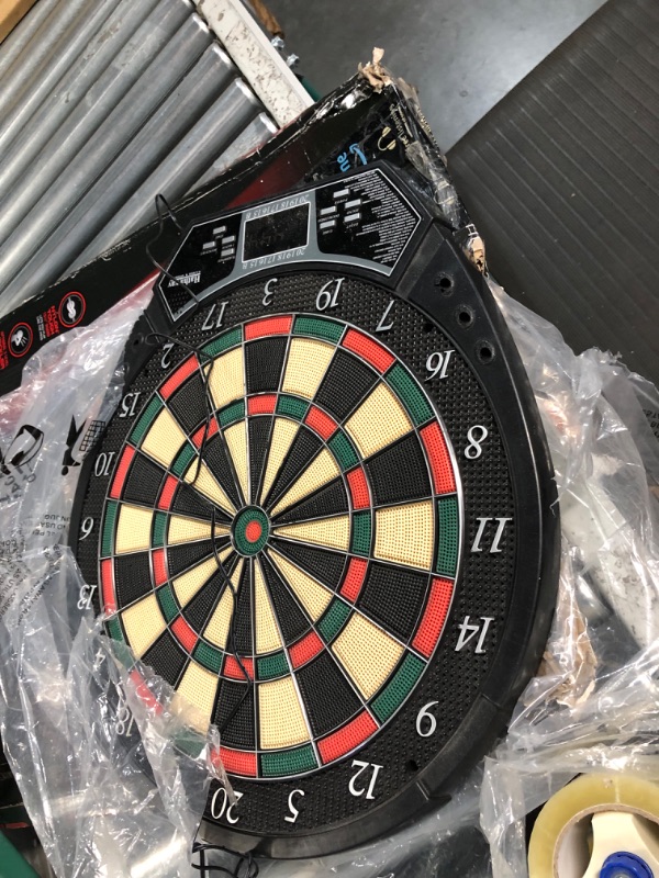 Photo 2 of **DOES NOT POWER ON**MISSING DARTS**
Hathaway Magnum Electronic Soft Tip Dartboard, Black/Multi
