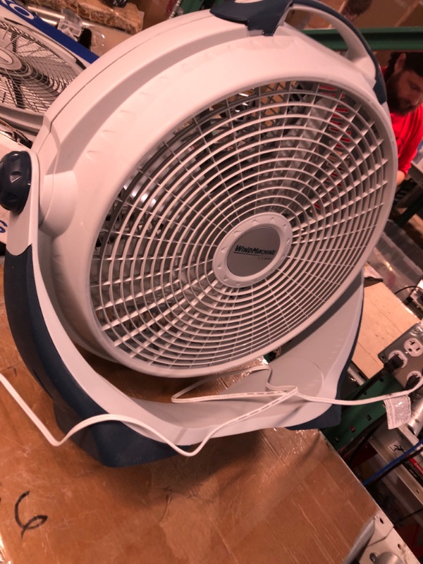 Photo 4 of ***PARTS ONLY***
Lasko Wind Machine Air Circulator Floor Fan, 3 Speeds, Pivoting Head for Large Spaces, 20", 3300, White