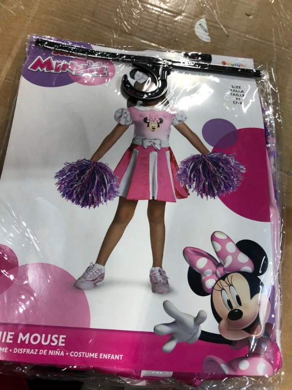 Photo 3 of Disney Minnie Mouse Cheerleader Girls' Costume M (7-8)