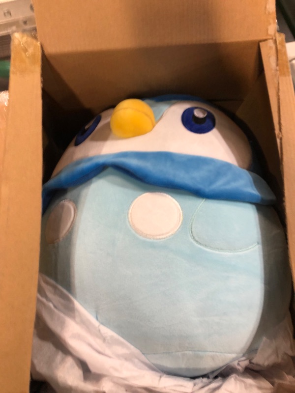 Photo 3 of Squishmallows Pokemon 14-Inch Piplup Plush - Add Piplup to Your Squad, Ultrasoft Stuffed Animal Medium Plush, Official Kelly Toy Plush