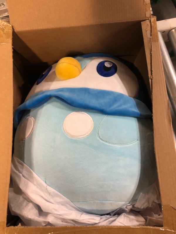 Photo 2 of Squishmallows Pokemon 14-Inch Piplup Plush - Add Piplup to Your Squad, Ultrasoft Stuffed Animal Medium Plush, Official Kelly Toy Plush