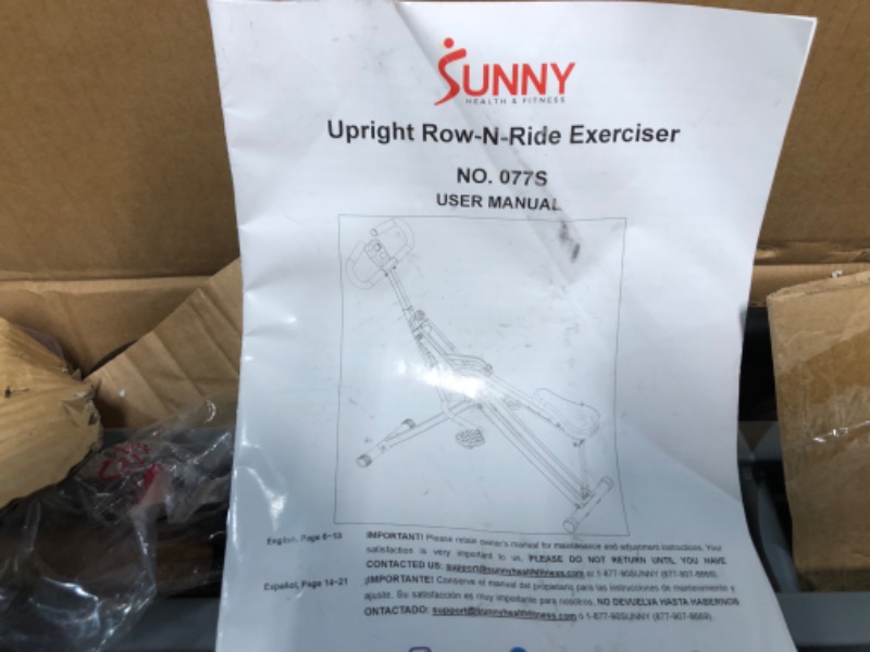 Photo 3 of ***USED***Sunny Health & Fitness Squat Assist Row-N-Ride Trainer