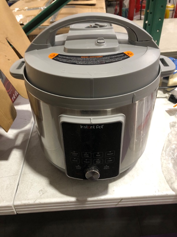 Photo 8 of ***REF IMAGES FOR DAMAGES** 
Instant Pot Duo Plus, 8-Quart Whisper Quiet 9-in-1 Electric Pressure Cooker, Slow Cooker, Rice Cooker, Steamer, Sauté, Yogurt Maker, Warmer & Sterilizer, App With Over 800 Recipes, Stainless Steel 8QT Duo Plus