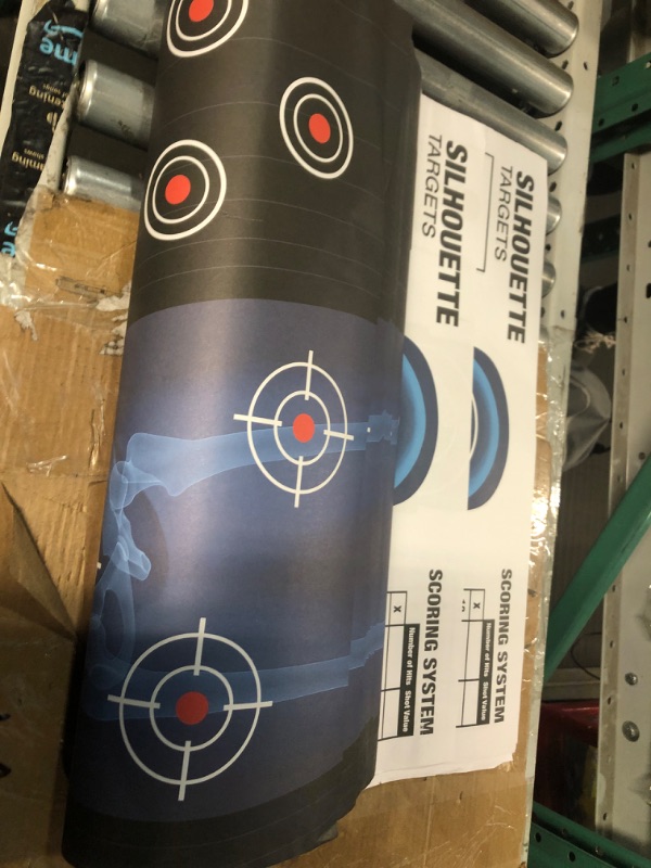 Photo 1 of 50 Pack Human Silhouette Large Paper Shooting Range Targets (2 Designs, 25 x 38 in)