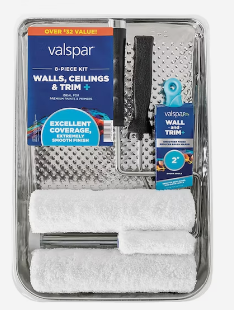 Photo 1 of Valspar 8-Piece Microfiber Paint Roller Kit
