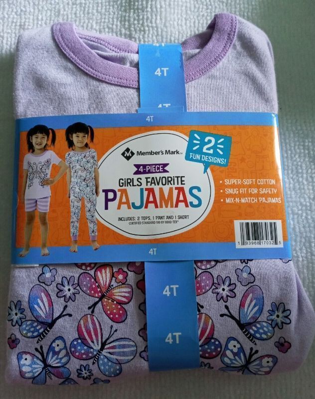 Photo 1 of New Members Mark Girls Favorite Pajamas 4 Piece Set 