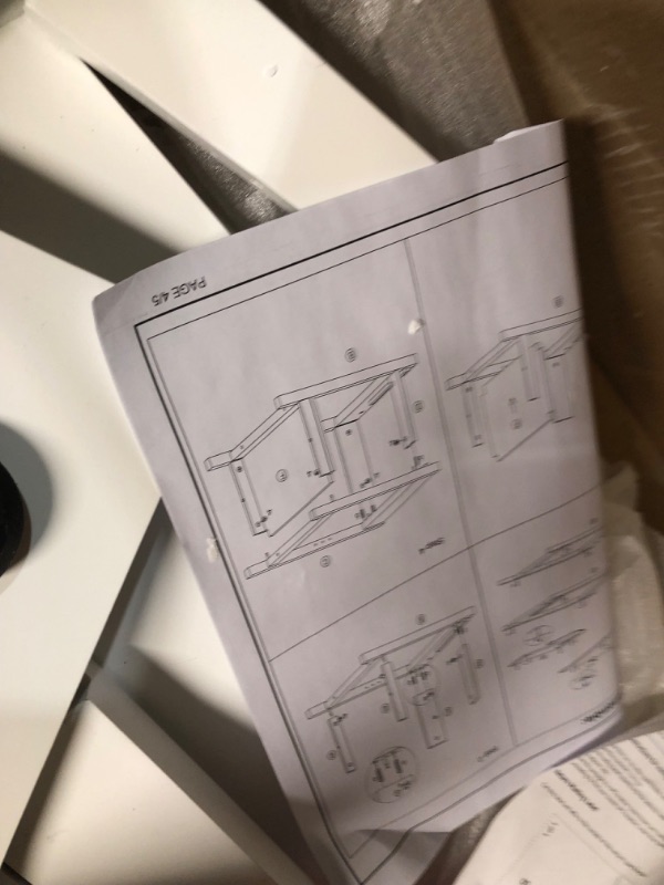 Photo 1 of **NON-REFUNDABLE-SEE COMMENTS**
Acme Byzad Wooden Side Table with USB Charging Dock and 2-Drawer in White