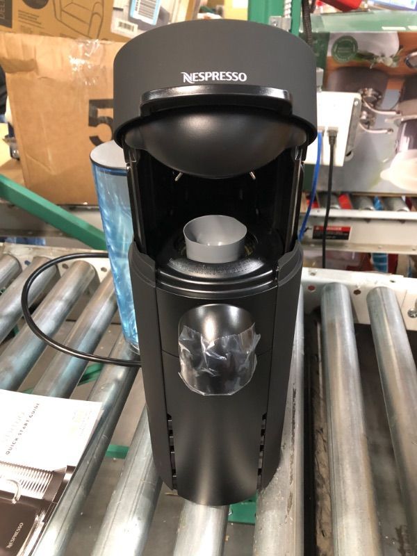 Photo 2 of ***USED - POWERS ON - UNABLE TO TEST FURTHER***
De'Longhi Nespresso VertuoPlus Coffee and Espresso Machine by De'Longhi, 38 ounces, Matte Black