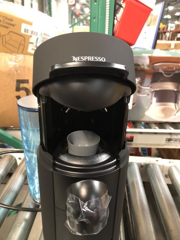 Photo 3 of ***USED - POWERS ON - UNABLE TO TEST FURTHER***
De'Longhi Nespresso VertuoPlus Coffee and Espresso Machine by De'Longhi, 38 ounces, Matte Black