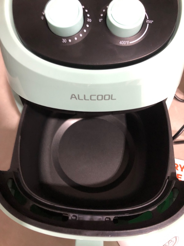 Photo 8 of **LOOKS NEW** **NOT TESTED** ALLCOOL Air Fryer 4.5 QT BLUE
