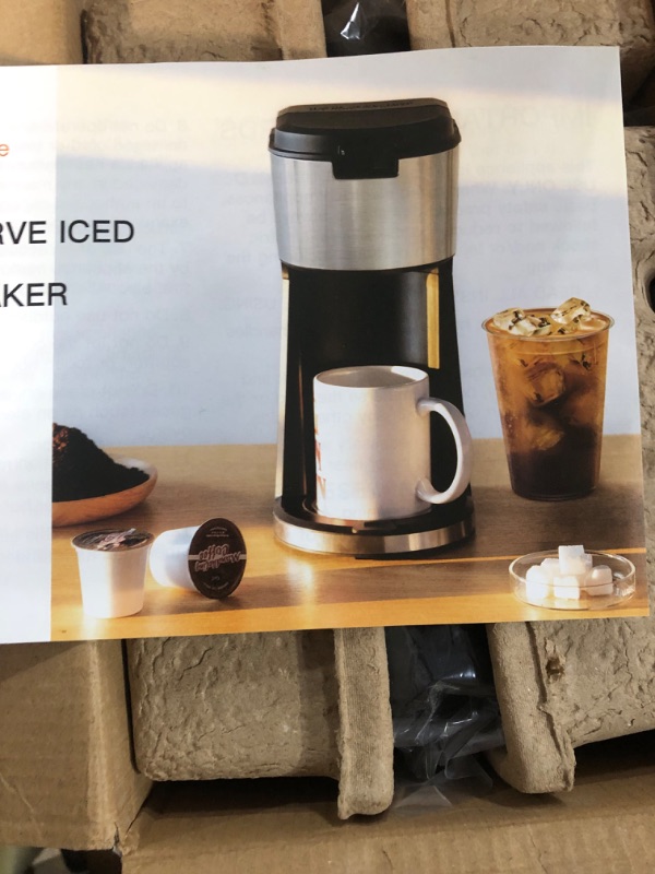 Photo 4 of Mixpresso Coffee Maker Single Serve For Ground Coffee & Compatible With K Cup Pods, With 14oz Travel Mug & Reusable Filter For Home, Office & Camping, 30oz Removable Water Tank.
