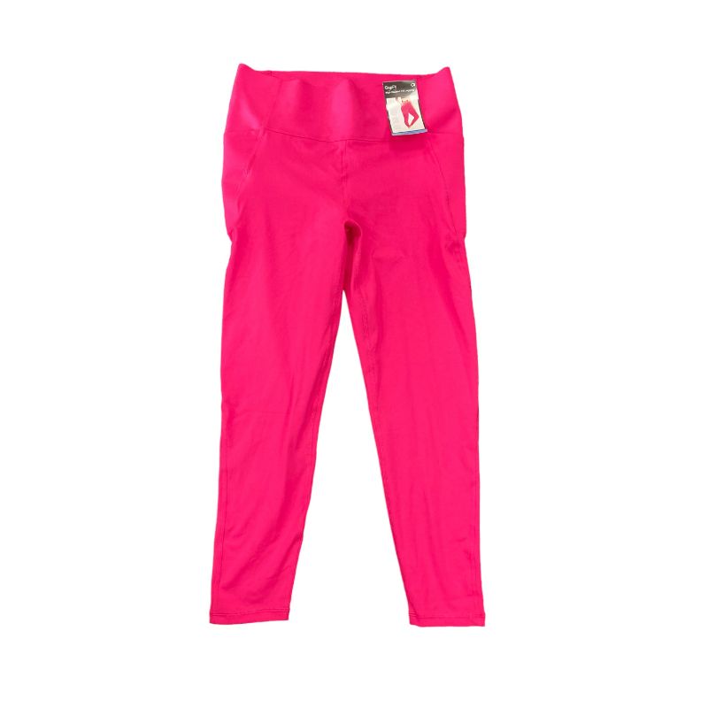 Photo 1 of GAP Fit Women's High Waisted 7/8 Side Pocket Compression Stretch Legging (Fuchsia Purple, L)