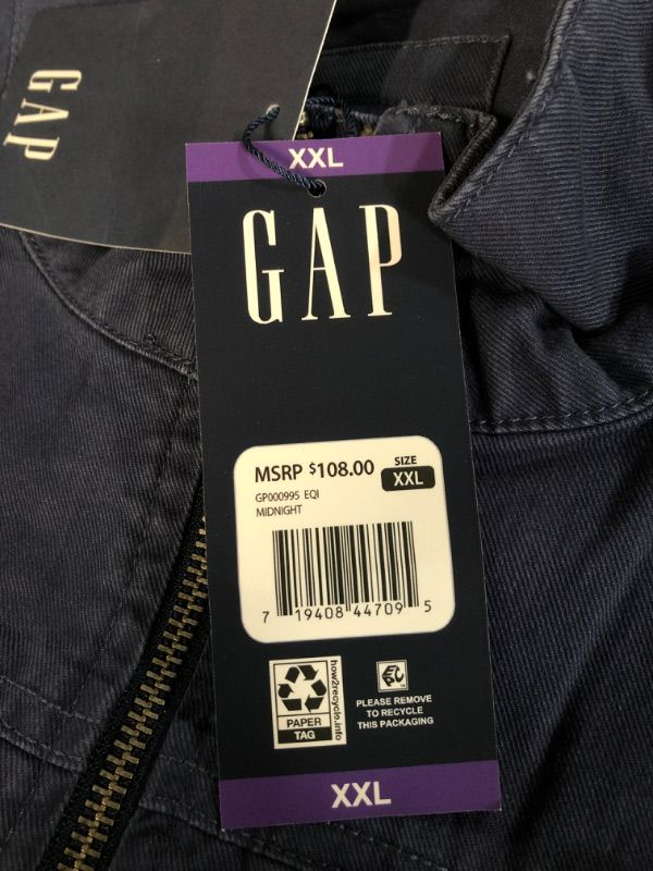 Photo 2 of GAP WOMEN'S UTILITY FIELD JACKET BLUE XXL