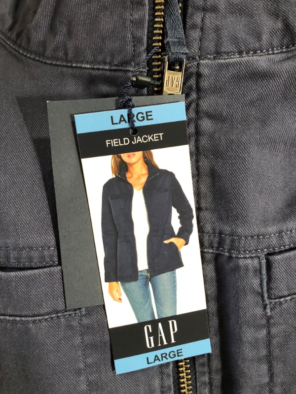 Photo 3 of GAP WOMEN'S UTILITY FIELD JACKET BLUE LARGE