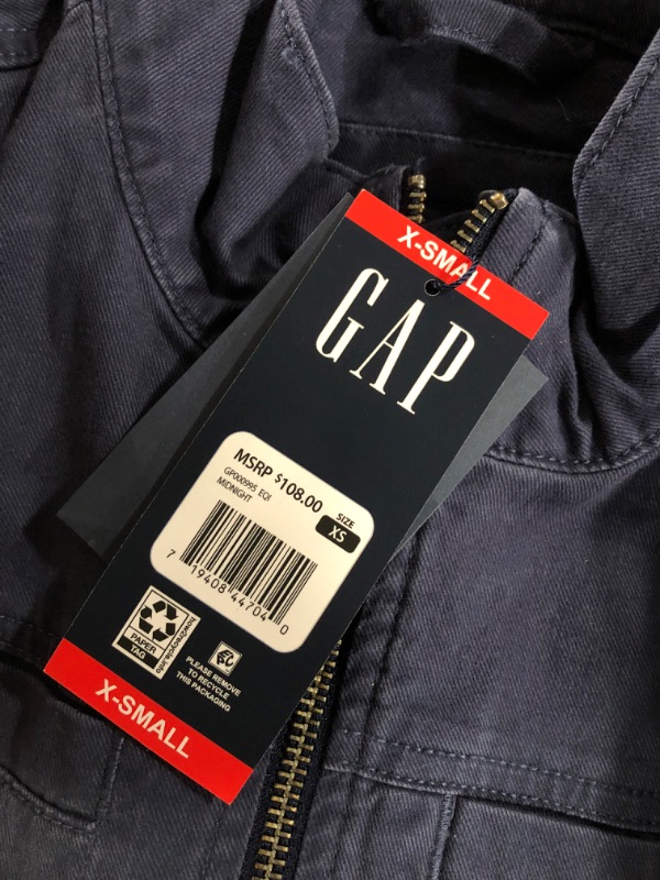 Photo 3 of GAP WOMEN'S UTILITY FIELD JACKET BLUE MEDIUM