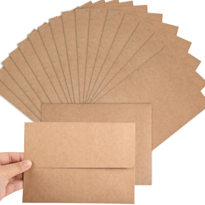 Photo 1 of 5x7 Envelopes, A7 Envelopes, 500 Pack Kraft Envelopes