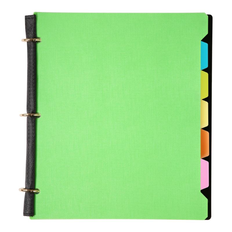 Photo 1 of All-in-one Notebook Binder, Refillable 3 Ring Binder Green 1pc