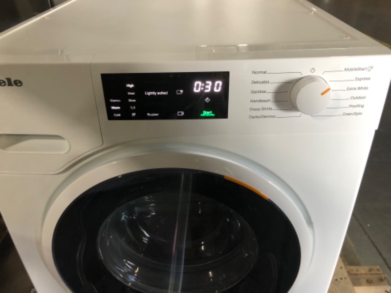 Photo 3 of Miele W1 Series 2.26-cu ft High Efficiency Stackable Steam Cycle Smart Front-Load Washer (Lotus White) ENERGY STAR