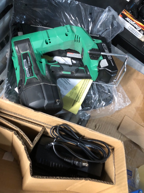 Photo 3 of  * will not charge * sold for parts/repair * 
Metabo HPT Cordless Framing Nailer Kit, 18V, Brushless Motor, 2" Up To 3-1/2" Framing Nails