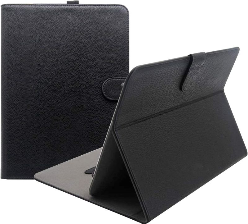 Photo 1 of ProCase Universal Folio Case for 9-10 inch Tablet, Leather Stand Protective Case Cover for 9" 9.7" 10" 10.1" Touchscreen Tablet with Multi-Angle Stand (Black)
