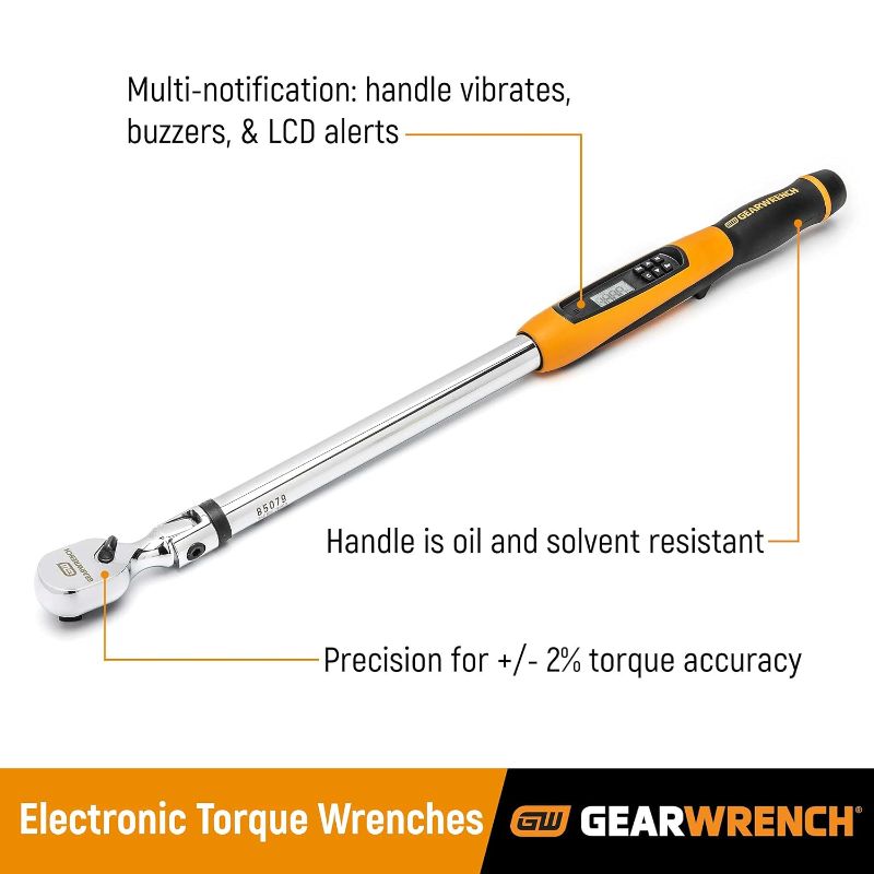 Photo 3 of (READ NOTES) 1/2DR TRQ WRENCH EL,25.1-250.8 FTLB SIOC & SET WR RAT COMB MET 16PC TRAY