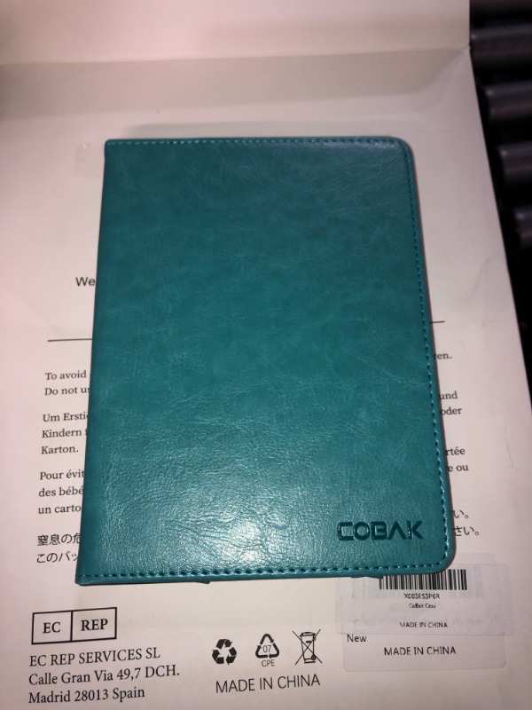 Photo 2 of CoBak Kindle Paperwhite Case - All New PU Leather Smart Cover with Auto Sleep Wake Feature for Kindle Paperwhite 10th Generation 2018 Released, Sky Blue ****Sky Blue