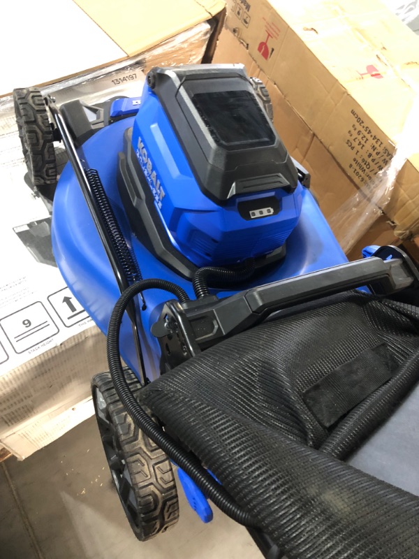 Photo 5 of (READ NOTES) Kobalt 40-volt Max 20-in Cordless Push Lawn Mower 5 Ah
