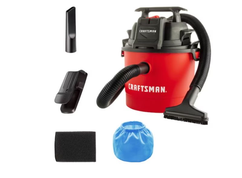 Photo 1 of (READ NOTES) CRAFTSMAN 2.5-Gallons 2-HP Corded Wet/Dry Shop Vacuum with Accessories Included
