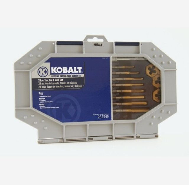 Photo 1 of (READ NOTES) Kobalt 26-Piece Tap and Die Metric Set
