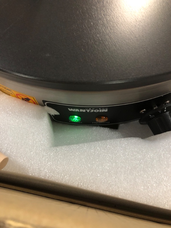 Photo 1 of (READ NOTES) WantJoin Commercial Electric Crepe Maker 16“ 110V, Commercial Non Stick Electric Crepe Machine, 403 Stainless Steel Cooking Base 1700W